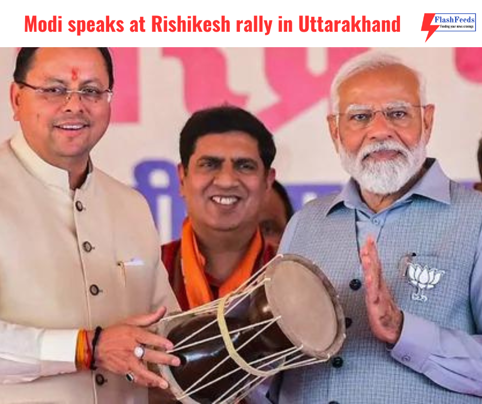 Modi speaks at Rishikesh rally in Uttarakhand