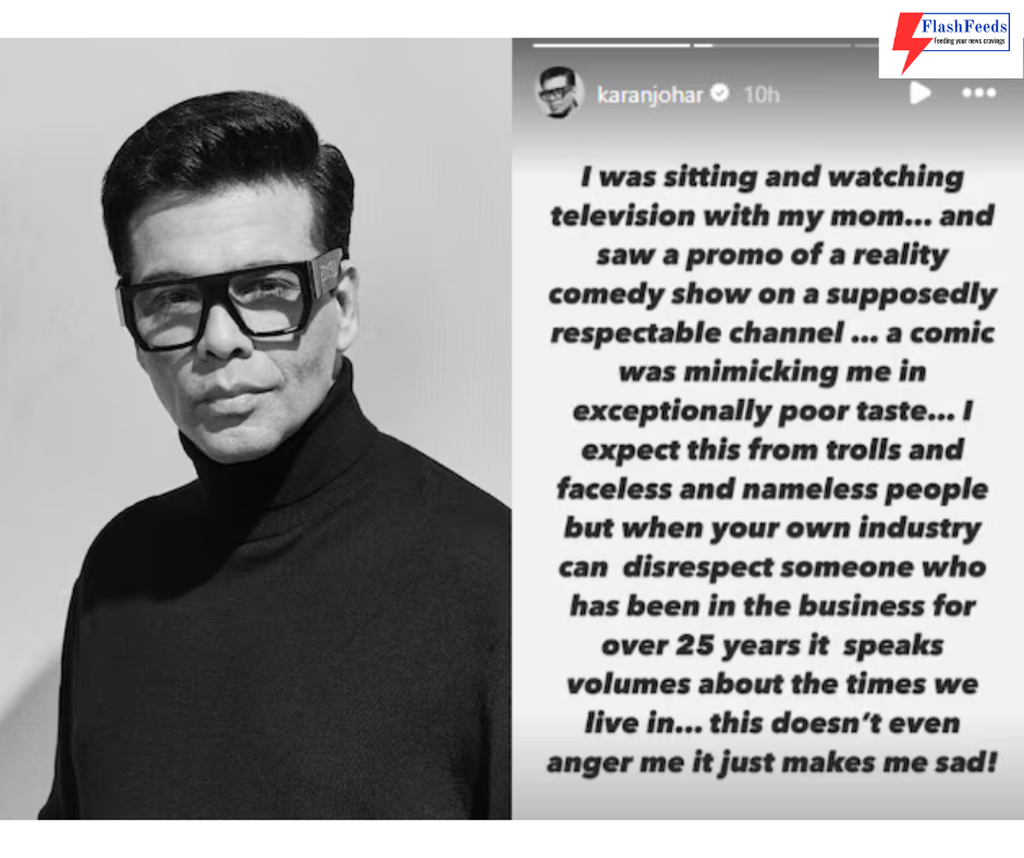 Karan Johar criticizes comedian for impersonation