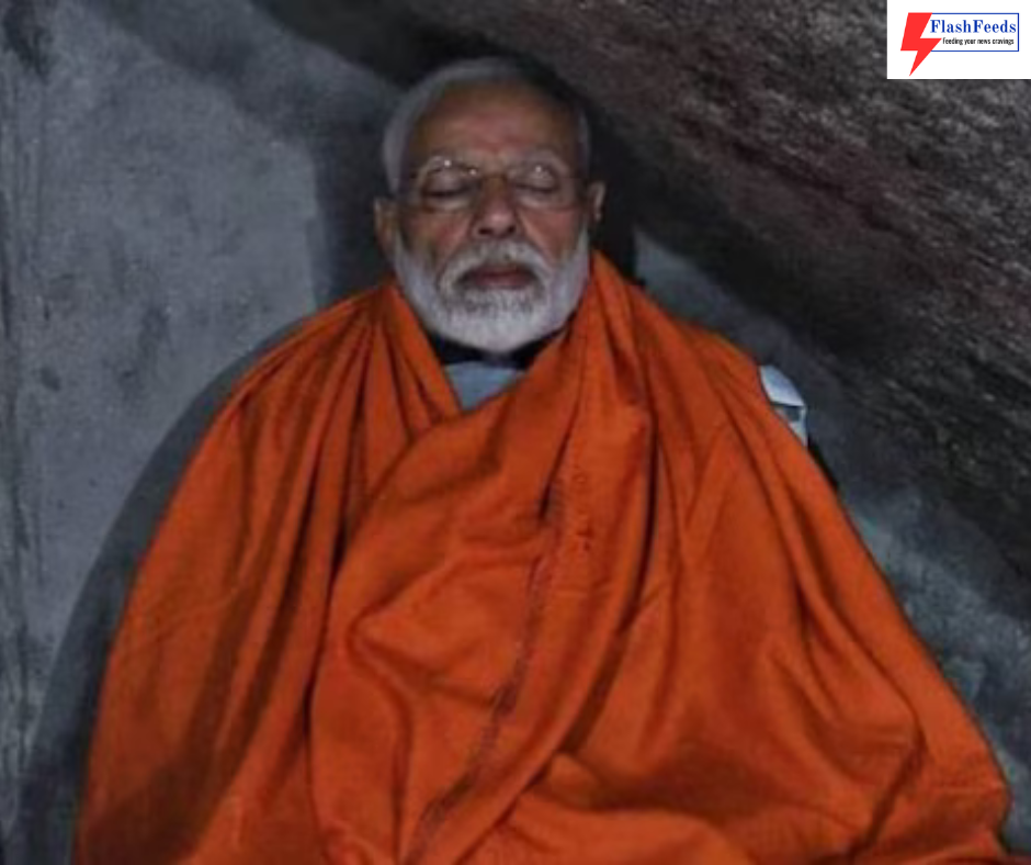 PM Modi meditates in Kanyakumari post-campaign