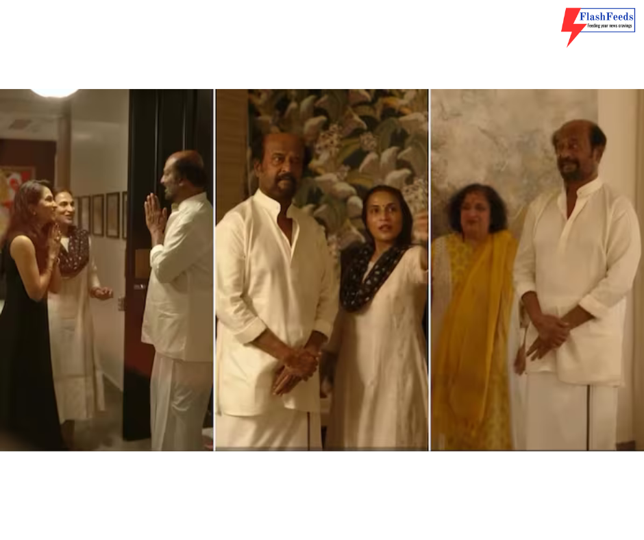Rajinikanth-Latha thrilled by Aishwarya new house