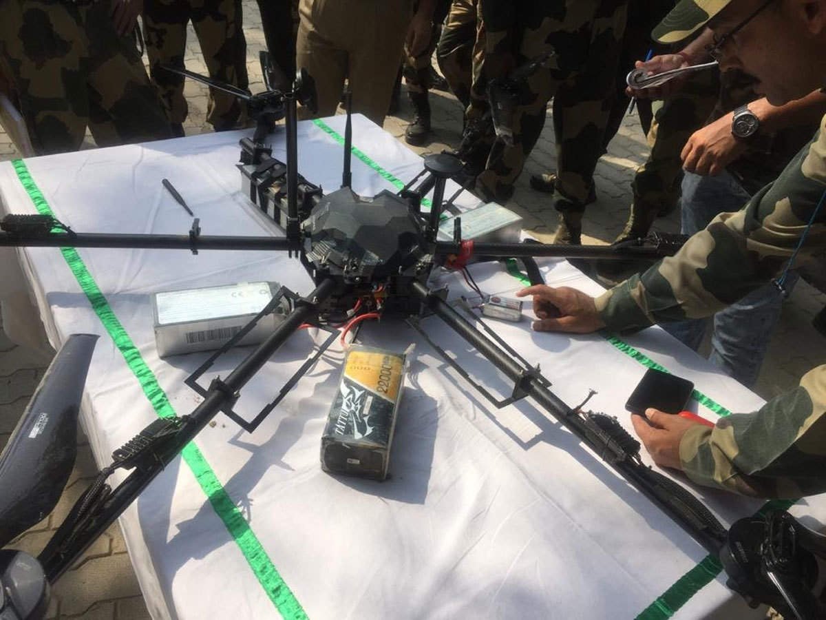 Pakistani drone is encountered by Indian Army