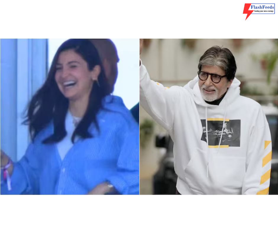 Anushka and Amitabh Bachchan celebrate India's win