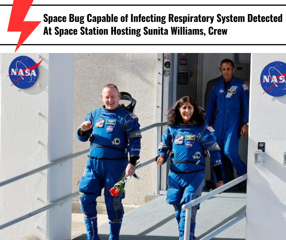 Space station detects respiratory system bug