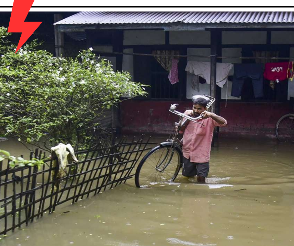 38 dead in floods in Assam-11 lakh people affected