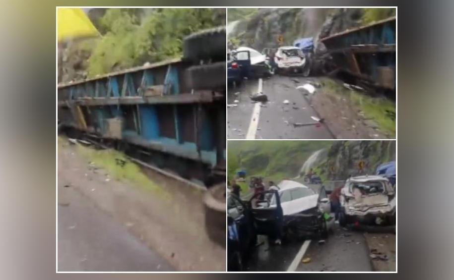 Container Rams Into Multiple Vehicles On Mumbai-Nashik Highway injures 15