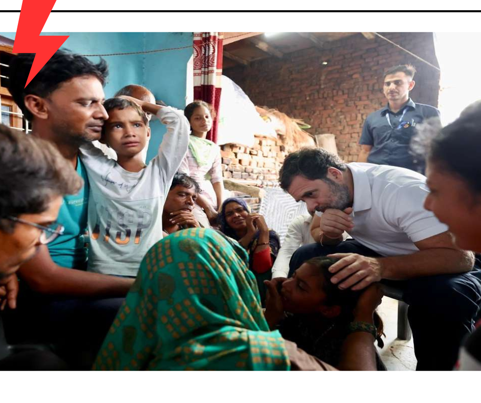 Rahul Gandhi meets Hathras stampede victims