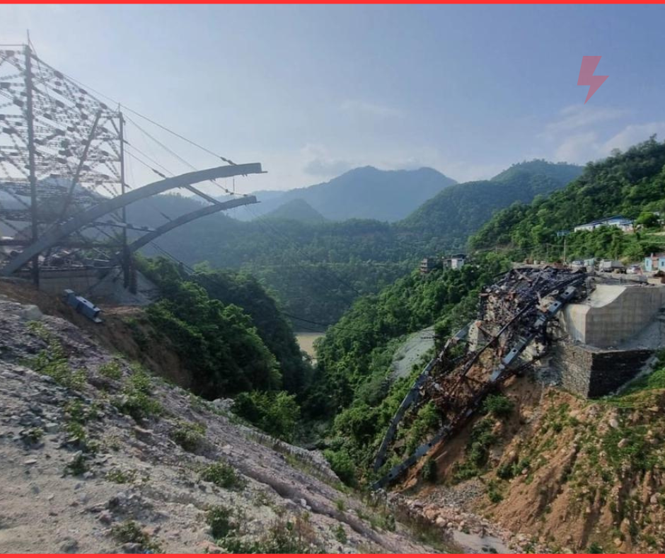 Uttarakhand's first signature bridge collapsed