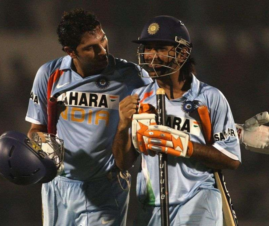 Yuvraj Singh and MS Dhoni